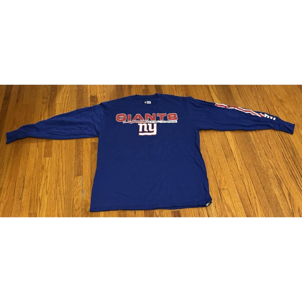 Pair of NFL New York Giants Men’s Large blue long sleeve t-shirt
